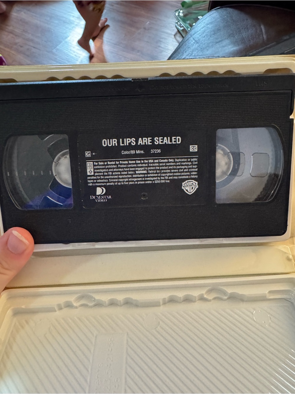 Warner Bros. 'Our Lips Are Sealed' VHS Tape - Black